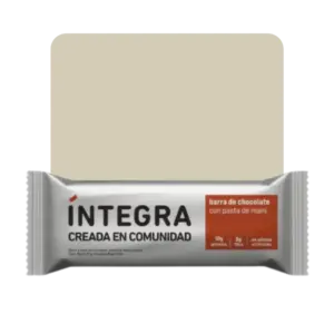 integra barra de chocolate y pasta de maní