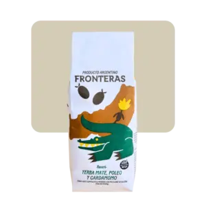 fronteras yerba mate poleo y cardamomo 500gr