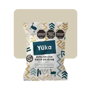 yuka alfajor de dulce de leche 50gr