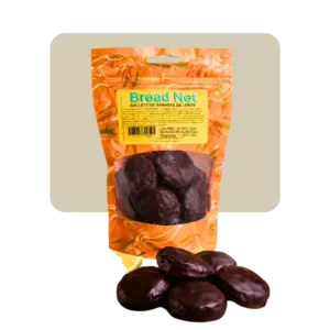 bread net cookies bañadas de chocolate de limón sin azúcar 130gr