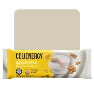celienergy galletitas de nuez bañadas en chocolate blanco 130gr