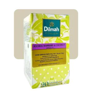 Dilmah Rooibos Rojo, Coco y Frambuesa 20s