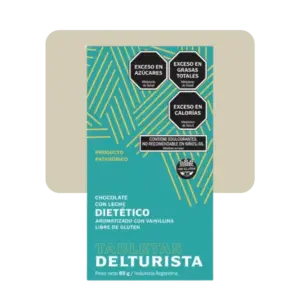del turista chocolate dietético con aroma a vainilla 85gr