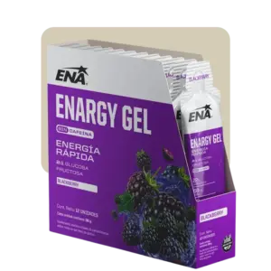 ena enargy gel blackberry sin cafeína por caja