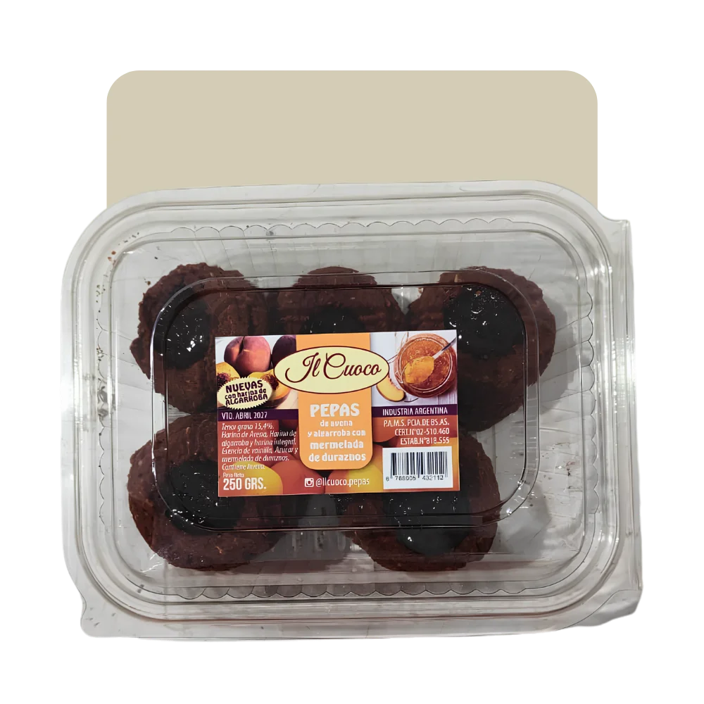 il cuoco pepas durazno algarroba integral 250gr