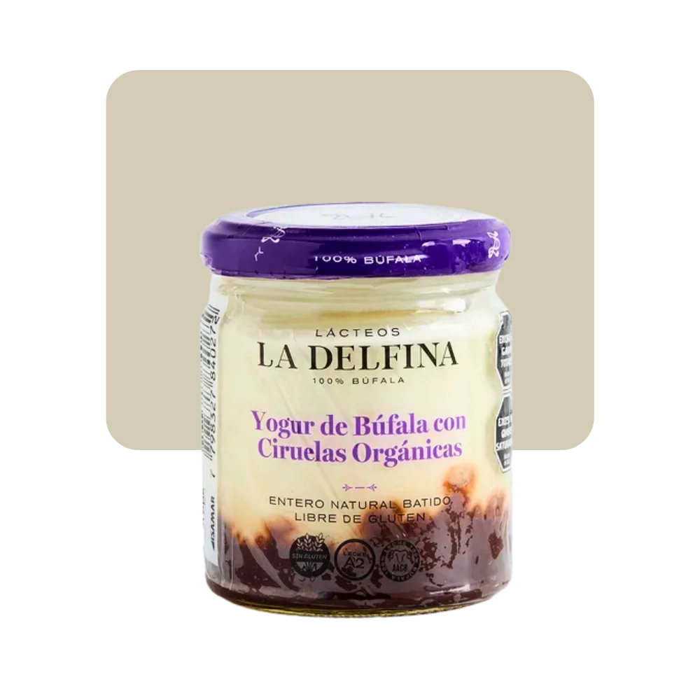 la delfina yogur de búfala con ciruelas 160g