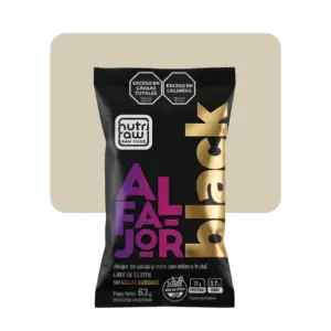 nutri raw alfajor black sin azúcar