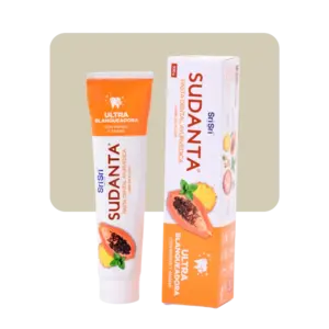 sri sri sudanta pasta dental con papaya y ananá 200gr