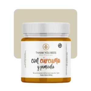 thank you bees miel premium con cúrcuma y pimienta 250gr