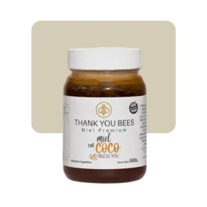 thank you bees miel pura con coco 500gr