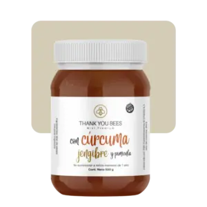 thank you bees miel pura con cúrcuma y pimienta 500gr