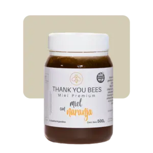 thank you bees miel pura con naranja 500gr