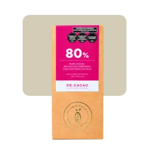 dr cacao 80% sin azúcar con castañas de cajú