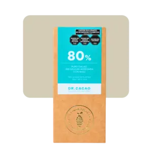 dr cacao 80% sin azúcar con nuez