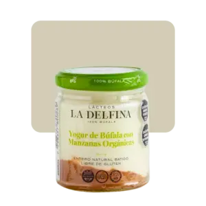 la delfina yogur de búfala con manzanas orgánicas 160g
